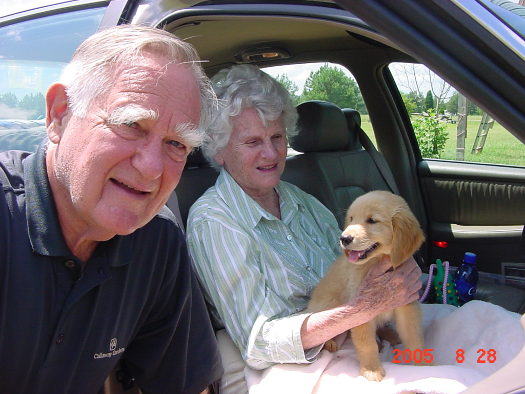 Howard Hollis “Bo” Callaway and Allday Golden&nbsp;Retrievers